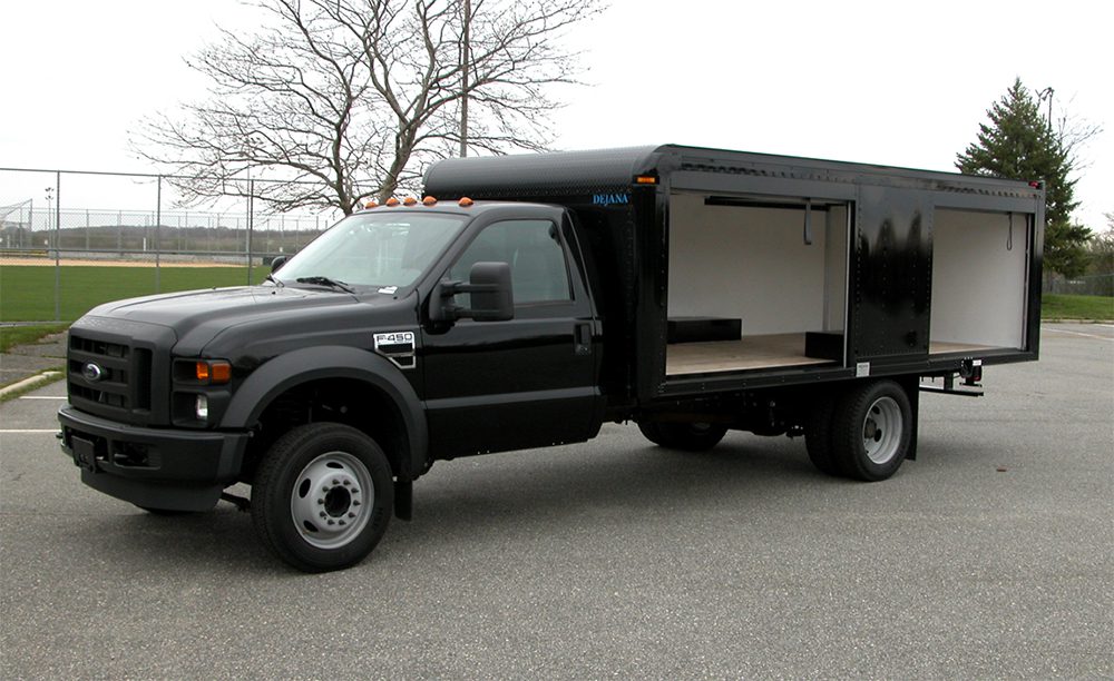 Custom Cemetery Box Truck DuraBox Pro Body Dejana